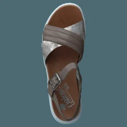 Rieker 64301 Beige Combination Brun och Beige Outlet