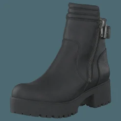 Johnny Bulls 5085 Biker Black Old Silver Silver och Svart New