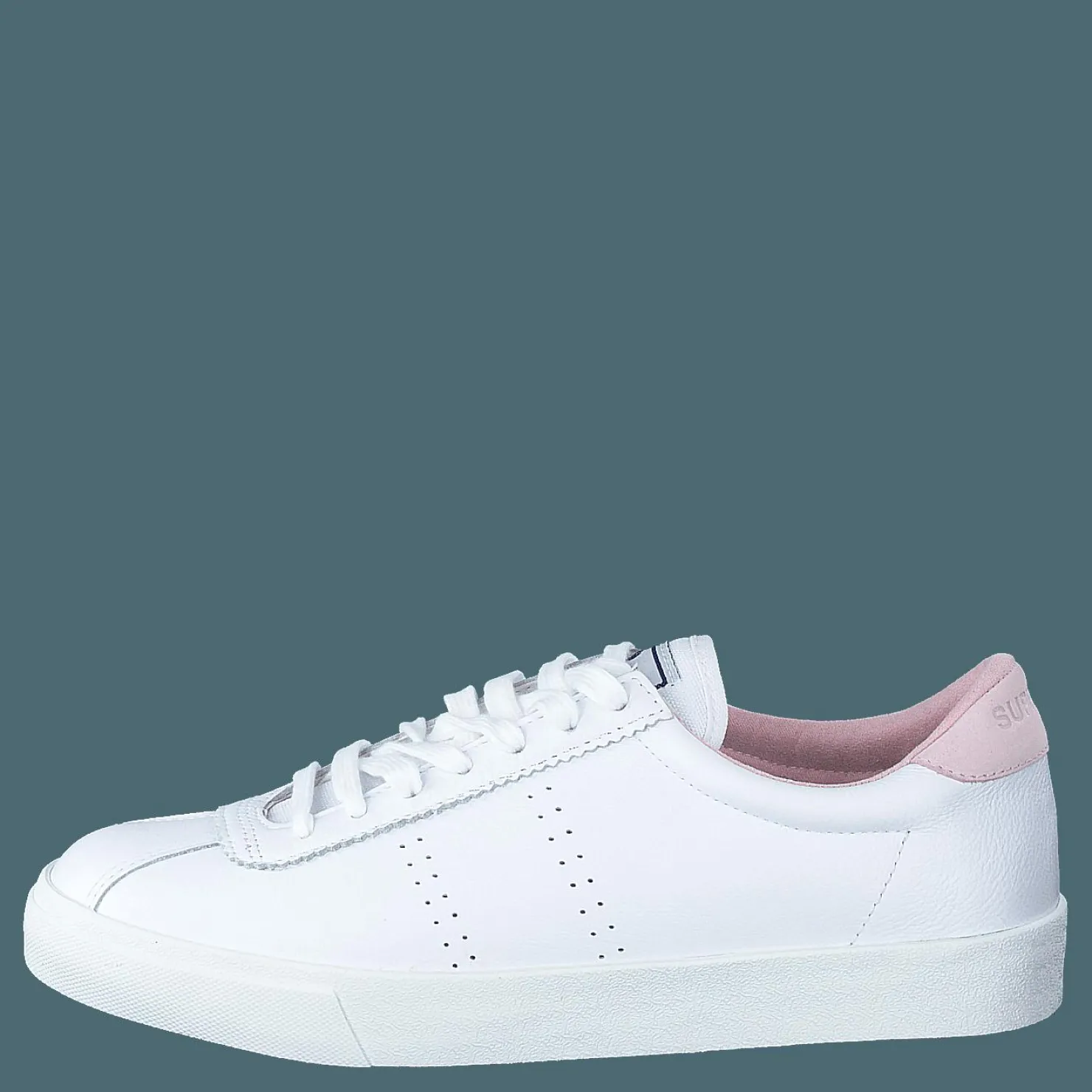 Superga 2843 Club S Comfort Leather White-pink Lt A4x Vit Best