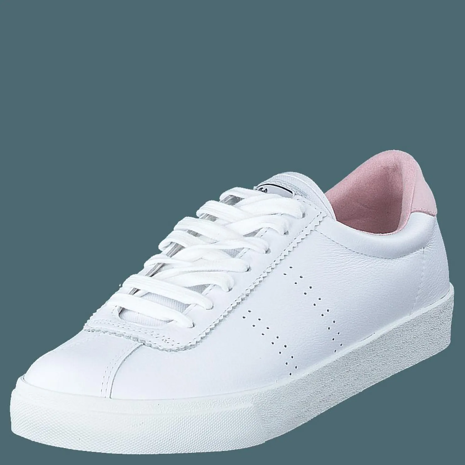 Superga 2843 Club S Comfort Leather White-pink Lt A4x Vit Best