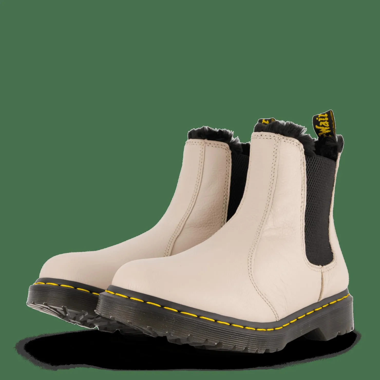 Dr Martens 2976 Leonore Vintage Taupe Virginia & Black Vit Clearance