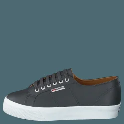 Superga 2730 Nappa Leau Grey Stone Blå och Grå Best