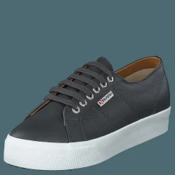 Superga 2730 Nappa Leau Grey Stone Blå och Grå Best