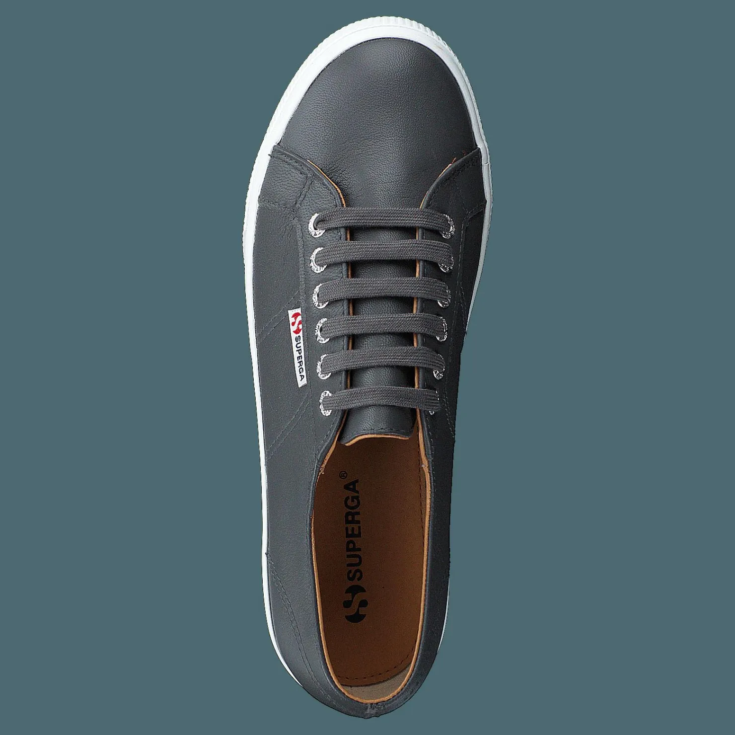 Superga 2730 Nappa Leau Grey Stone Blå och Grå Best