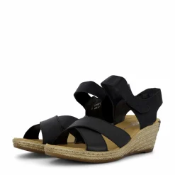 Rieker 62443-00 Schwarz Beige och Svart Best