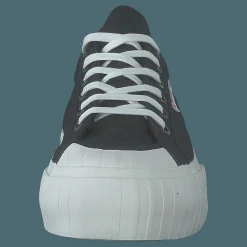 Superga 2631 Stripe Platform Blk-wht Avorio Svart Discount