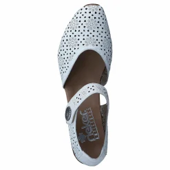 Rieker 43711-80 Weiss Blå New