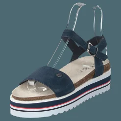 Esprit Abia Plat Sanda Navy Beige och Blå Hot