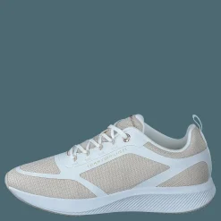 Tommy Hilfiger Active Mesh Trainer White Vit och Beige Outlet