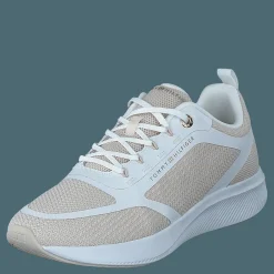 Tommy Hilfiger Active Mesh Trainer White Vit och Beige Outlet