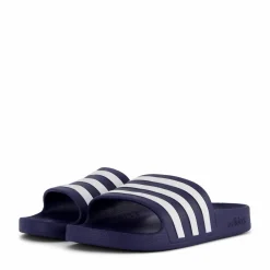 adidas Adilette Aqua Slides Dark Blue / Cloud White / Dark Blue Blå Discount