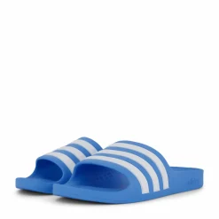 adidas Adilette Aqua Slides Kids Blue Burst / Cloud White / Blue Burst Blå