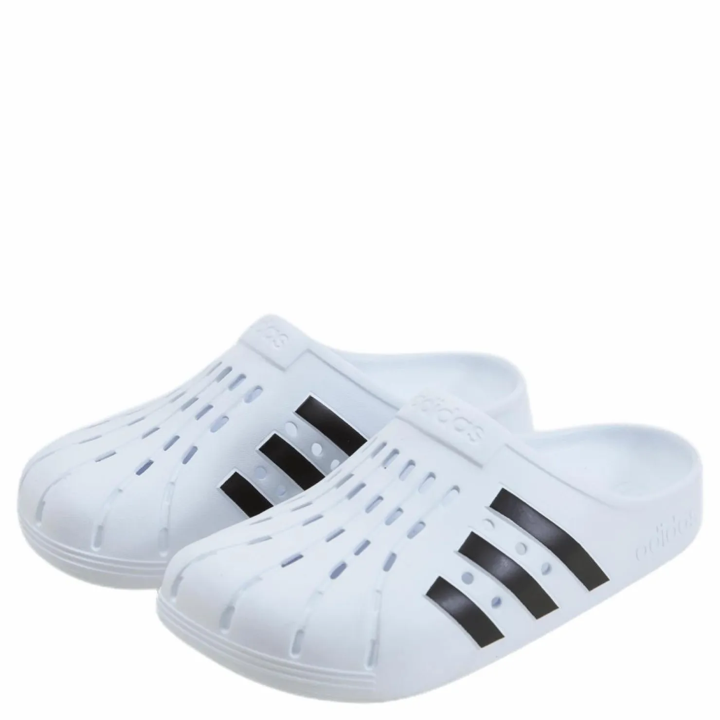 adidas Adilette Clogs Cloud White / Core Black / Cloud White Vit Best