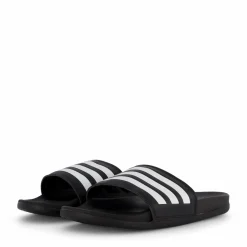 adidas Adilette Comfort Slides Core Black / Cloud White / Core Black Grå Outlet