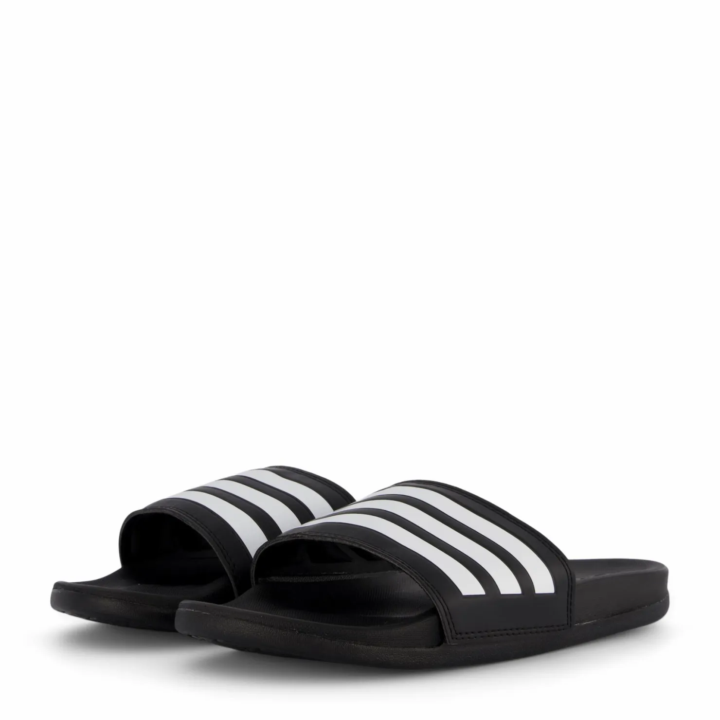 adidas Adilette Comfort Slides Core Black / Cloud White / Core Black Grå Outlet