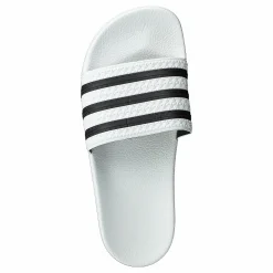 adidas Originals Adilette White/cblack/white Vit Discount
