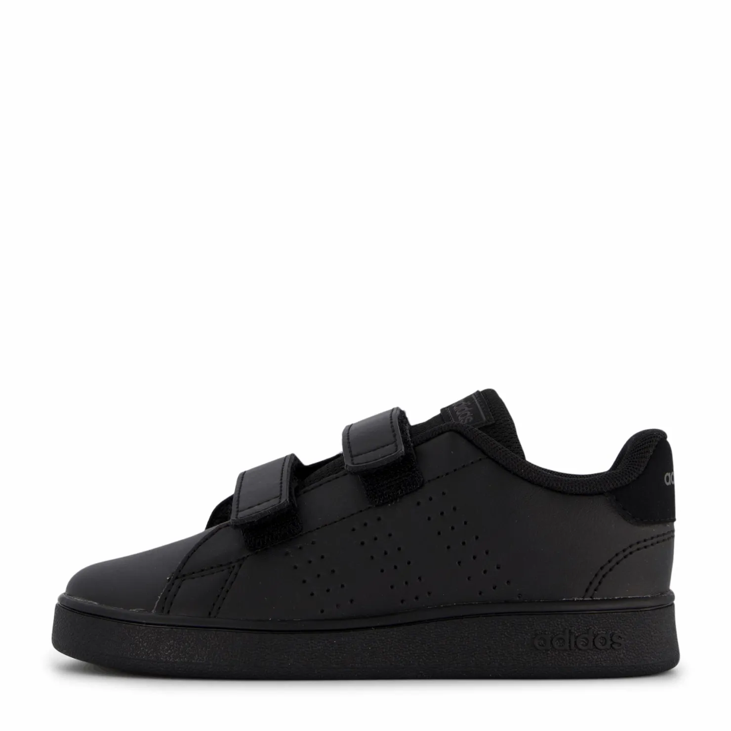 adidas Advantage Lifestyle Court Two Hook-and-Loop Shoes Core Black / Core Black / Grey Six Svart Sale