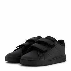adidas Advantage Lifestyle Court Two Hook-and-Loop Shoes Core Black / Core Black / Grey Six Svart Sale