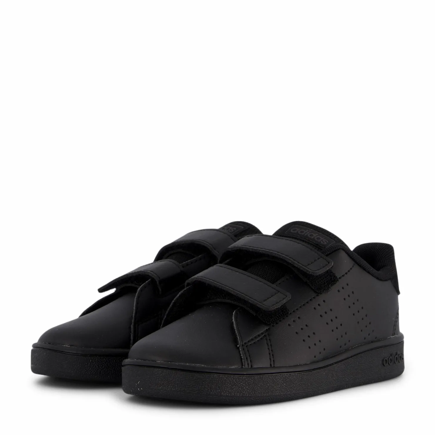 adidas Advantage Lifestyle Court Two Hook-and-Loop Shoes Core Black / Core Black / Grey Six Svart Sale