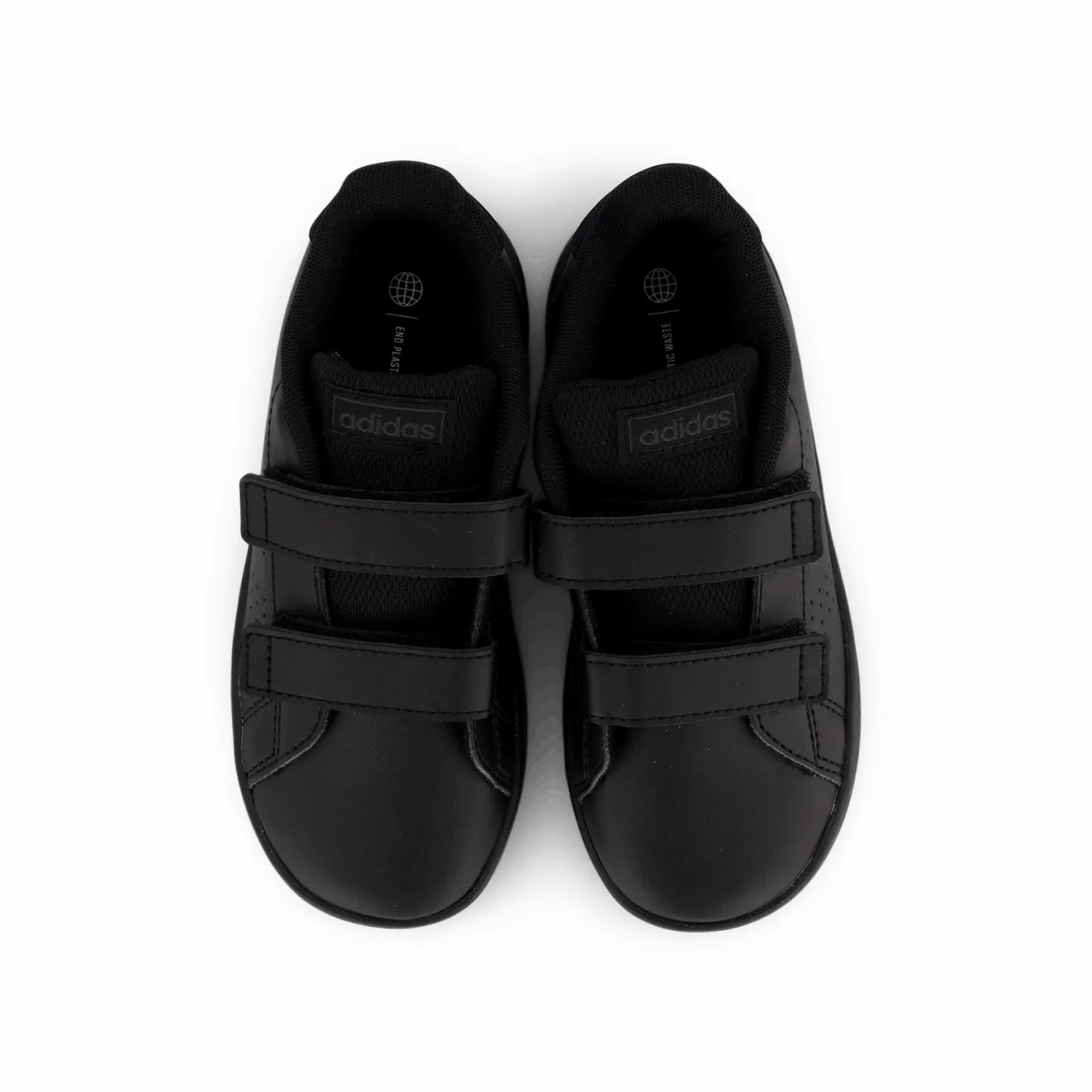 adidas Advantage Lifestyle Court Two Hook-and-Loop Shoes Core Black / Core Black / Grey Six Svart Sale