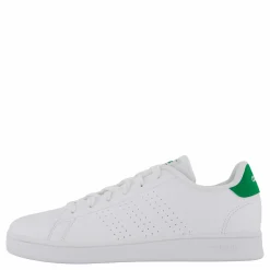 adidas Advantage Lifestyle Court Lace Shoes Cloud White / Green / Core Black Vit Hot