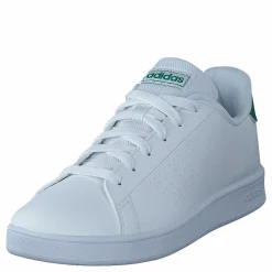 adidas Advantage Shoes Cloud White / Green / Grey Two Vit Online