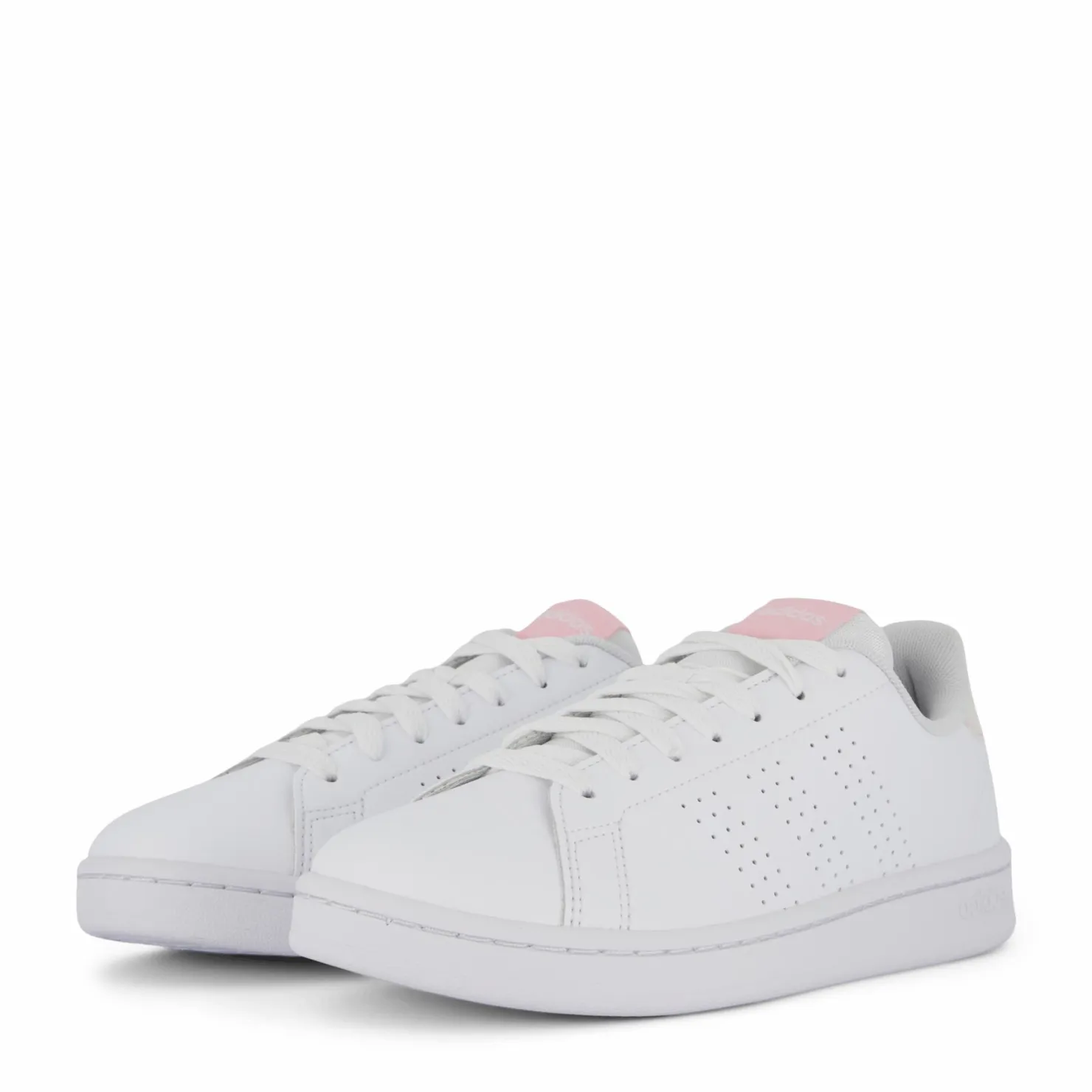 adidas Advantage Shoes Cloud White / Cloud White / Clear Pink Vit Clearance