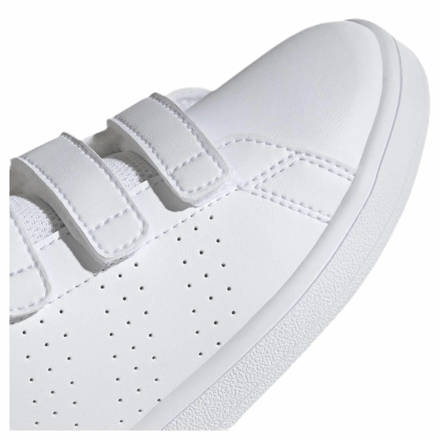 adidas Advantage Shoes Cloud White / Real Pink / Cloud White Vit Sale
