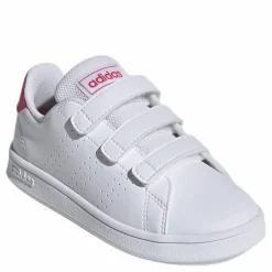 adidas Advantage Shoes Cloud White / Real Pink / Cloud White Vit Sale