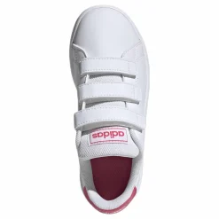 adidas Advantage Shoes Cloud White / Real Pink / Cloud White Vit Sale