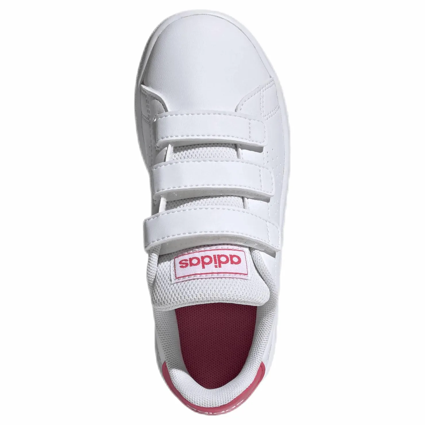 adidas Advantage Shoes Cloud White / Real Pink / Cloud White Vit Sale