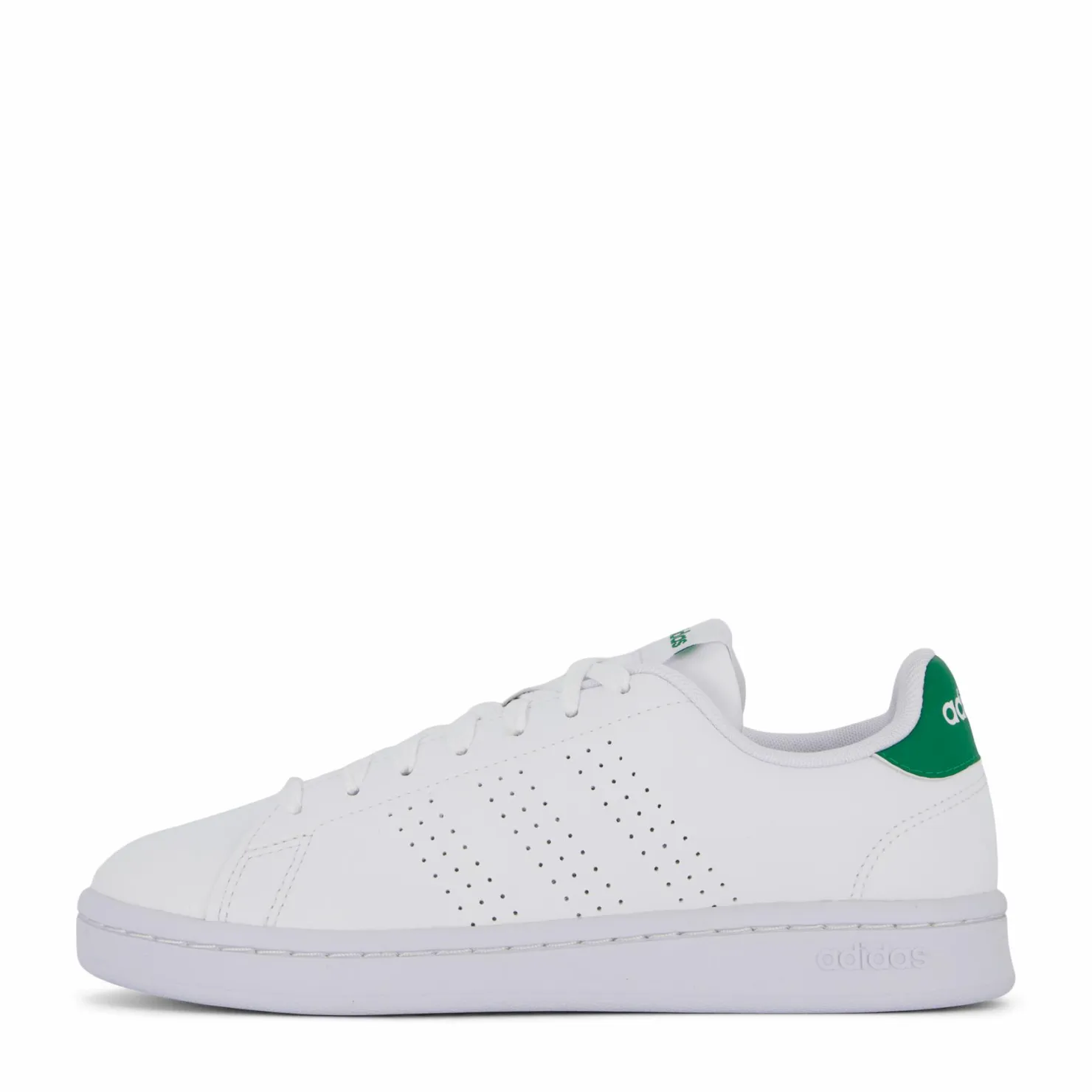 adidas Advantage Shoes Cloud White / Cloud White / Green Vit Clearance