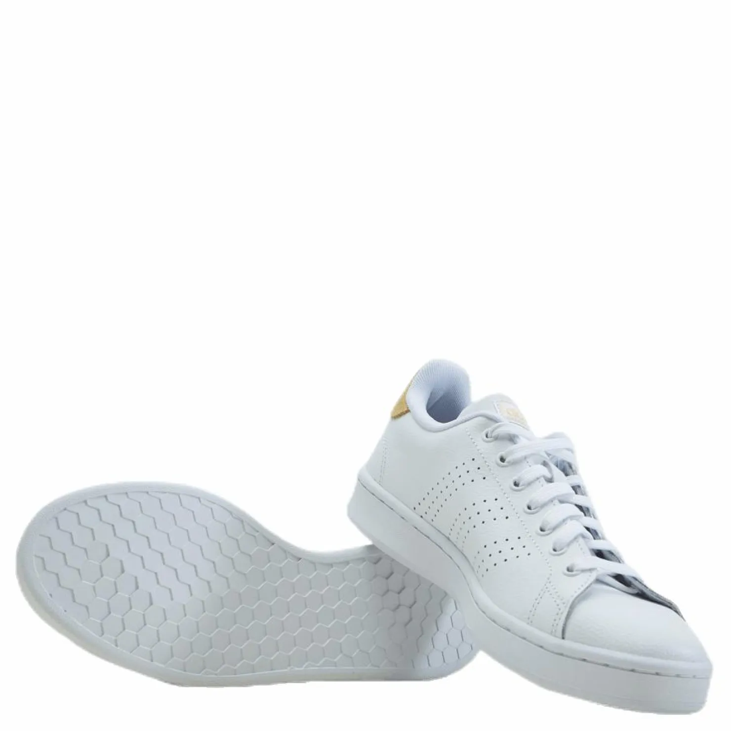 adidas Advantage Shoes Cloud White / Cloud White / Orange Tint Vit Sale