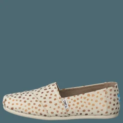 Toms Alpargata Rose Gold/natural Canvas Dots Guld och Beige Hot