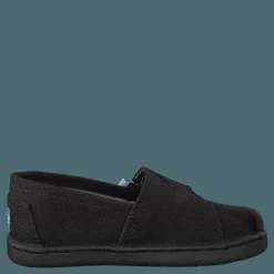 Toms Alpargata Tiny Black Canvas Svart Clearance