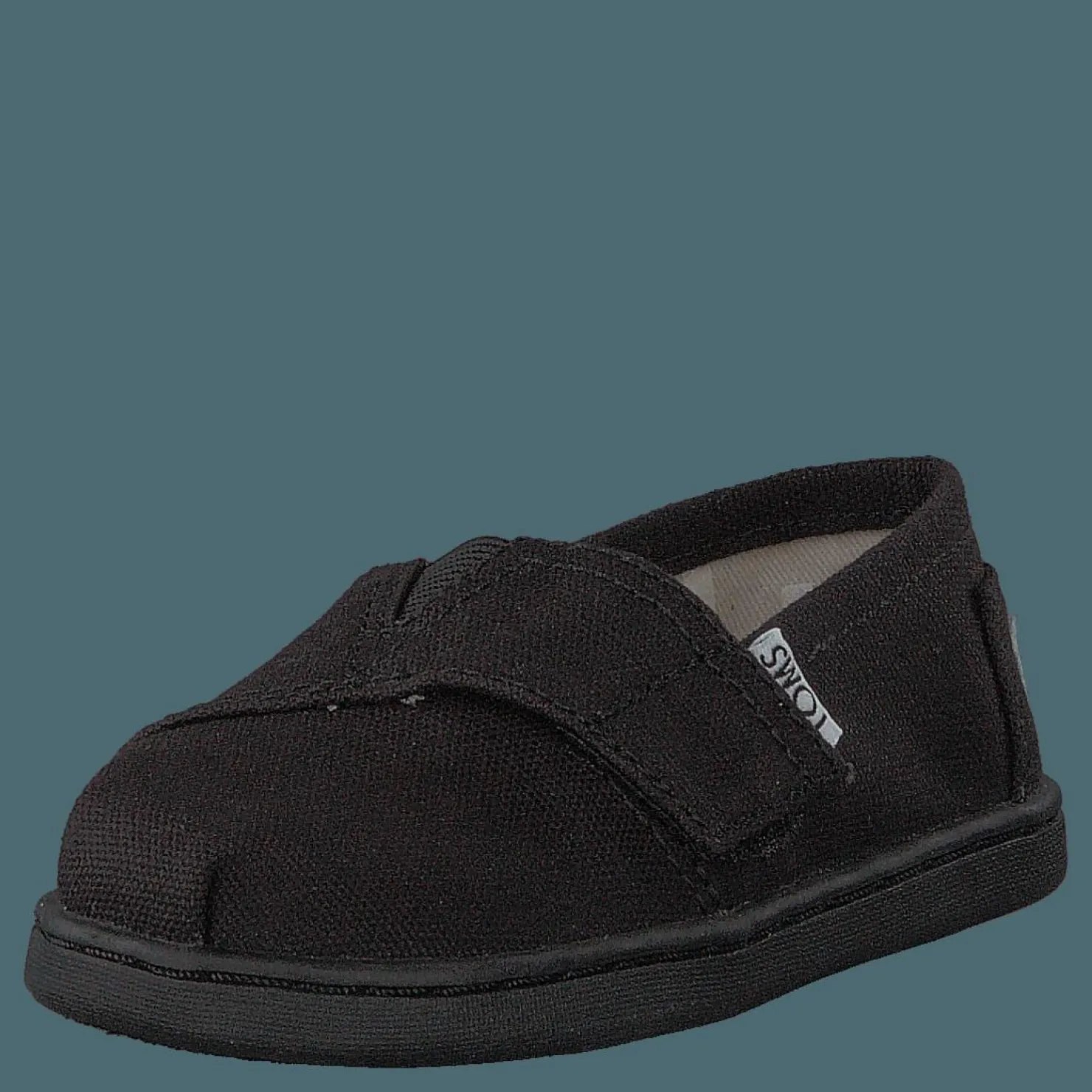 Toms Alpargata Tiny Black Canvas Svart Clearance