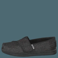 Toms Alpargata Tiny Black Iridescent Glimmer Svart Outlet