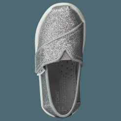Toms Alpargata Tiny Silver Iridescent Glimmer Silver och Grå Online