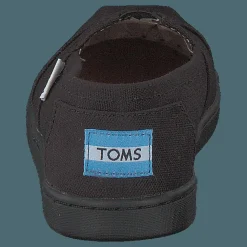 Toms Alpargata Youth Black Canvas Svart Hot