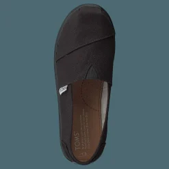 Toms Alpargata Youth Black Canvas Svart Hot