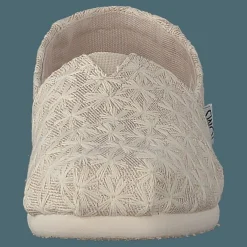 Toms Alpargata Youth Natural Daisy Metallic Beige