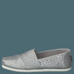 Toms Alpargata Youth Silver Iridescent Glimmer Silver och Grå