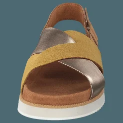 Toms Amb Gld Suede/metall Wm Marisa Gold Guld och Brun Clearance