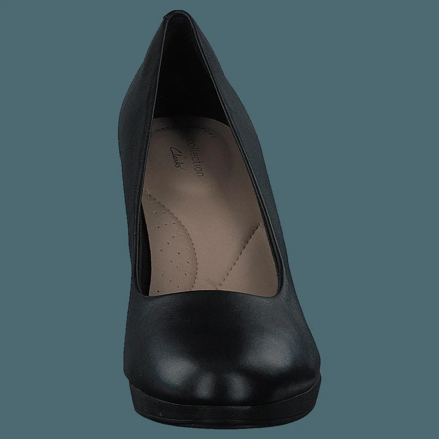 Clarks Amber Joy Black Leather Svart Online