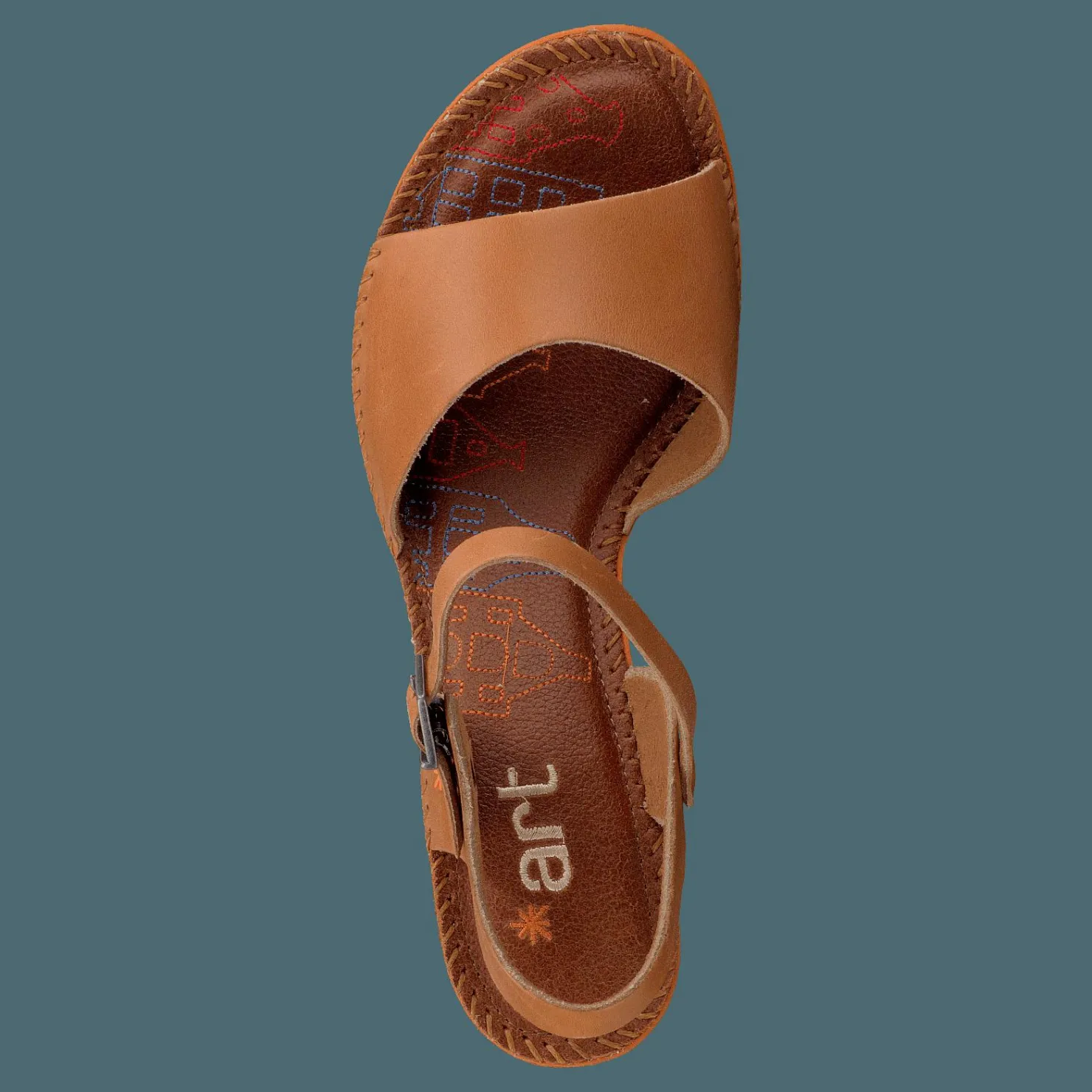 Art Amsterdam 325 Cuero Orange och Brun Clearance