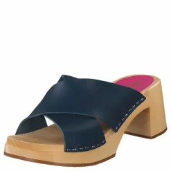Swedish Hasbeens Anette High Dark Blue Beige och Blå Hot