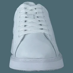 Lauren Ralph Lauren Angeline IV Action Leather Sneaker RL White / RL White Vit Clearance