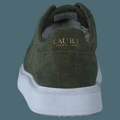 Lauren Ralph Lauren Angeline IV Suede Sneaker Classic Olive Grön Discount
