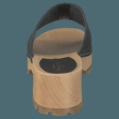Swedish Hasbeens Ann Low Black Beige och Grå Hot
