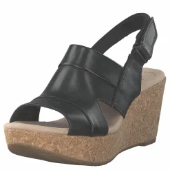 Clarks Annadel Ivory Black Leather Brun Discount